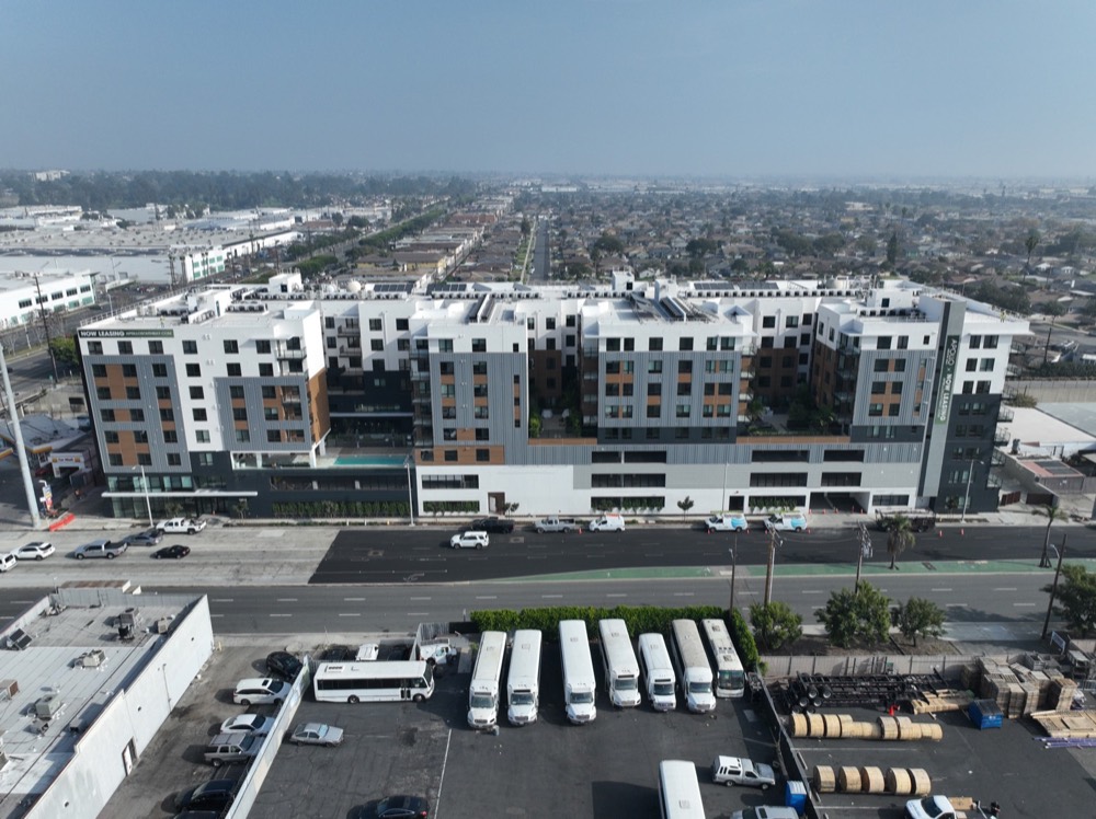 New build project completion aerial